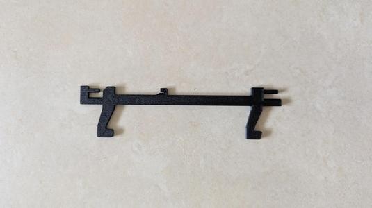 Door latch components for Miele microwave oven Model M 8260-1 as sold in Australia