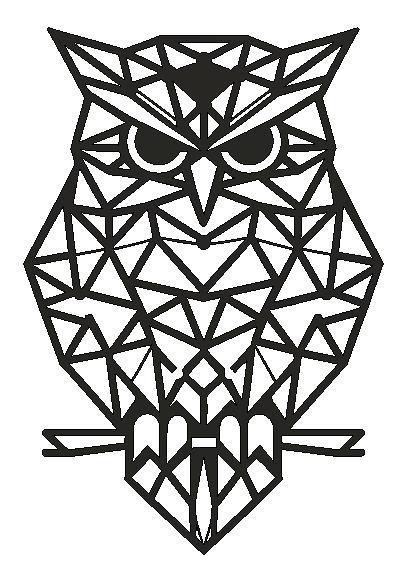 Geometric Owl Wall Art
