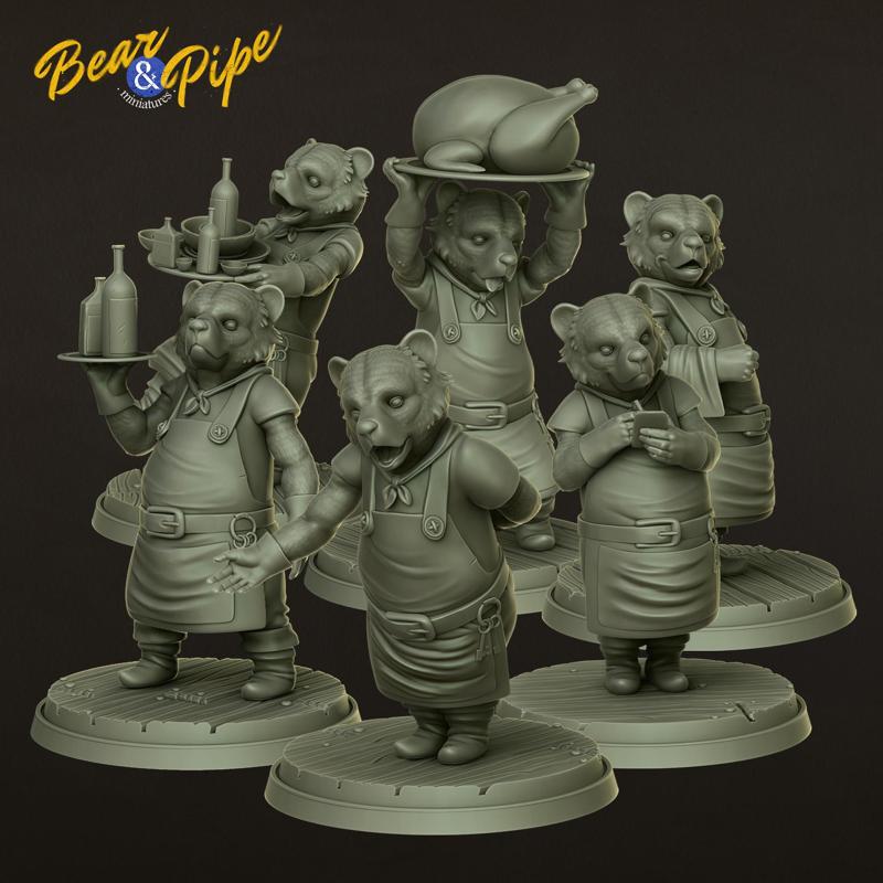 Bear Folk Inn - Waiter pre-supported