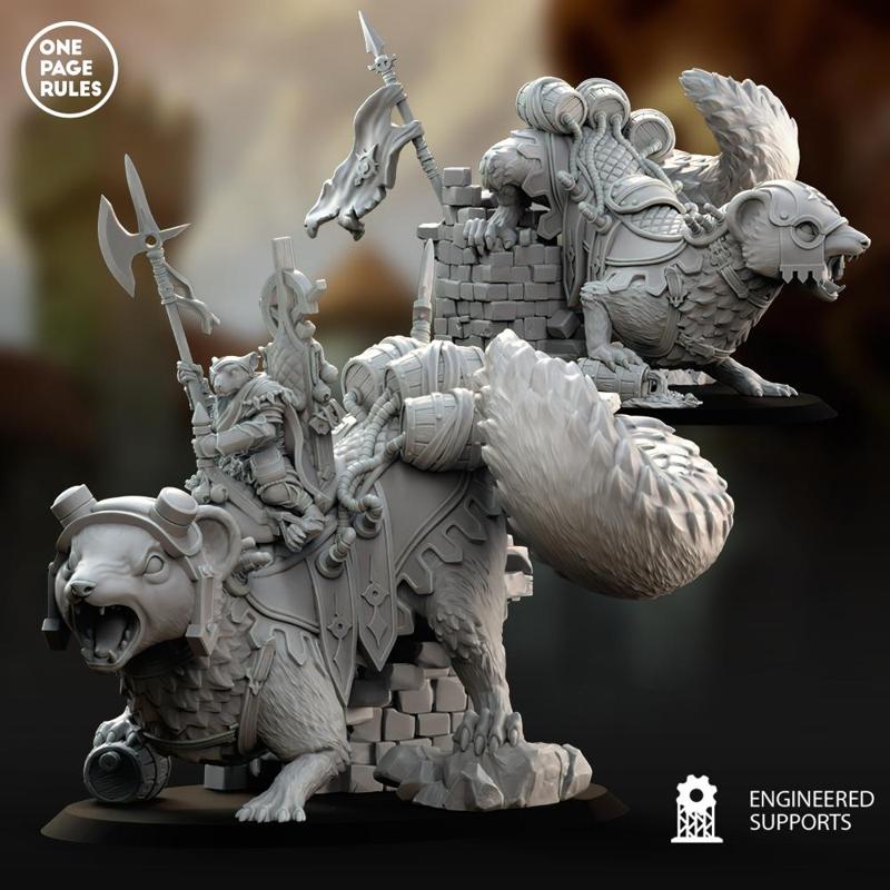 Battle Master on Great Beast (Captain) - Ratmen