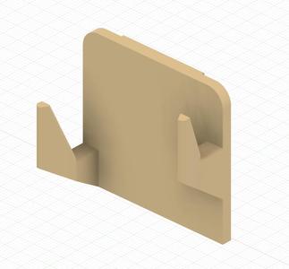 Rectangular Pegboard Caliper Holder