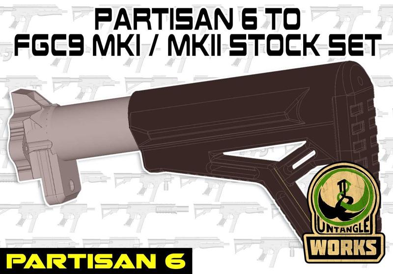 partisan 6: FGC9 MKI and MKII butt stock for partisan 6