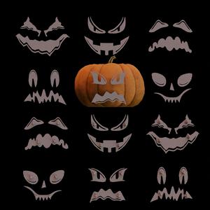 Mr Pumpkin Head Faces 3
