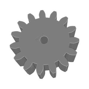 Gear Wheel PLN TTH15 BU00.50 SFT2.0mm - SPN-GWH-0038