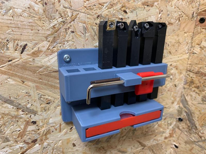 Holder for tool post for lathe