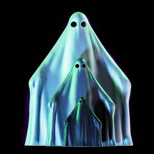 Ghost Mamushka de Fantasmas - huecos para halloween - Hollow mamushka ghost for halloween