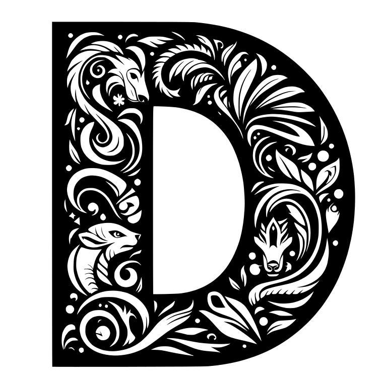 Crazy alphabet: Letter D