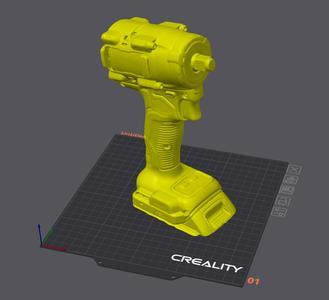 DeWalt DCF921 1/2 inch compact impact driver 3d scan