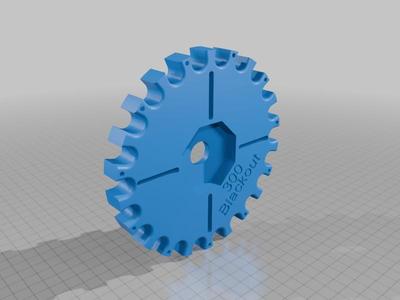 300 Blackout brass feeder plate