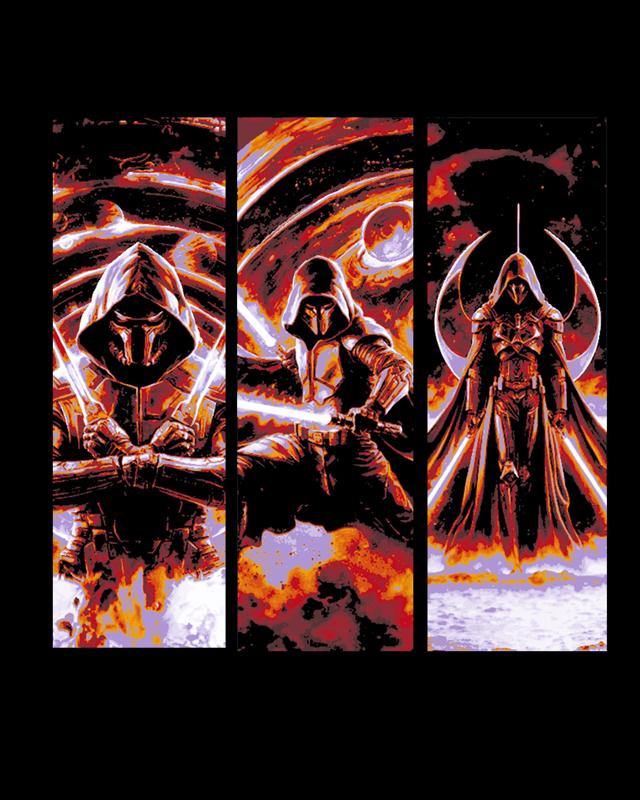 Fanart - Star Wars Legends a Sith Lord of the Past - Set of bookmarks