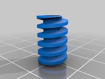 Lego worm gear with looser tension on axle