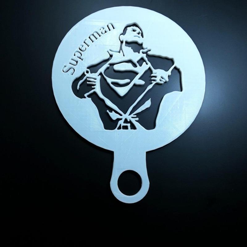 Coffee Stencil - Superman