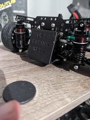 DES racing res 2 rear esc mount 