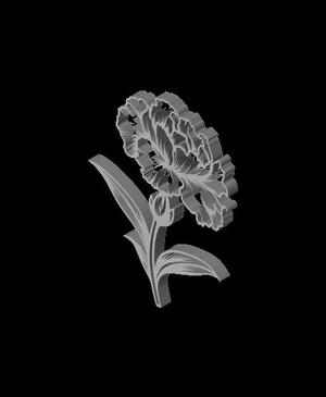 carnation 3 leaves.stl