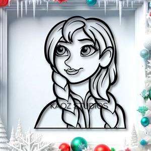 Anna Frozen wall art disney wall decor disney decoration fan art