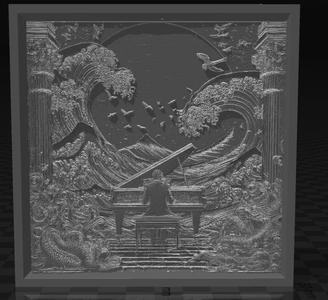 Tempestas ante Tranquilitatem Xadamai's album cover litophane