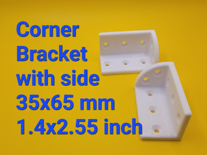Corner bracket with side