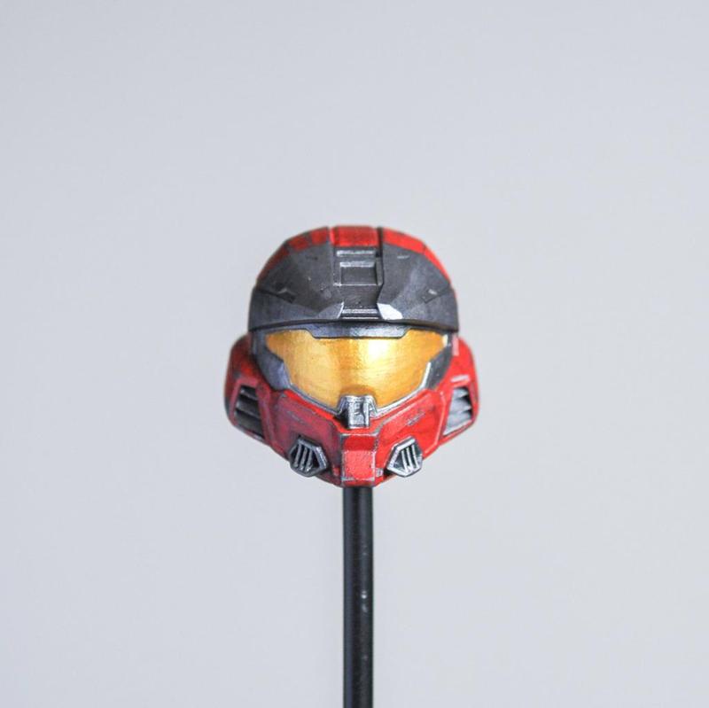 Halo helmet Mark 7 with base