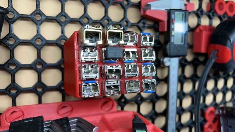 Multiboard SFP / GBIC modules holder