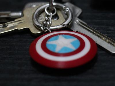 Marvel Captain America Shield Keychains