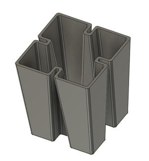 Box Vase Curved edge