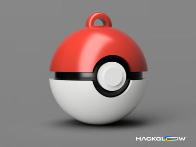 Pokeball Keychain - Single Extruder