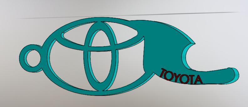 Toyota logo key beer