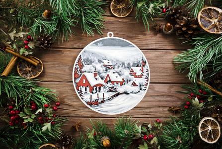 Hueforge - Christmas Bauble Tree Ornament 8 cm