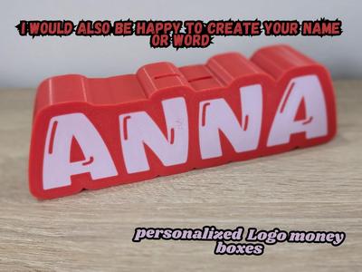 personalized name money boxes Anna