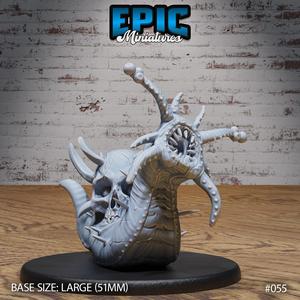 Carrion Snail Screaming / Undead Shell Slug Creature / Mollusca Beast / Shelled Gastropod / Underworld Monster / Evil Skeleton Army / Ancient Forest Encounter