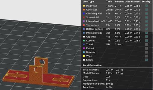 Simple camera holder for Tracer camera