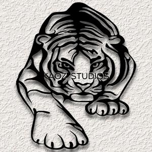 tiger wall art big cat wall decor jungle decoration