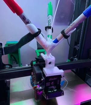 Ender 3 S1 Extruder Mount Sharpie Blender