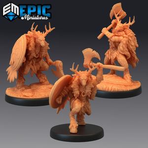 Deer Folk Set / Mythical Forest Fighter / Woodland Encounter