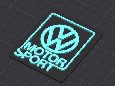 Volkswagen Motorsport Sign
