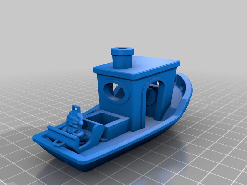 santa benchy ornament