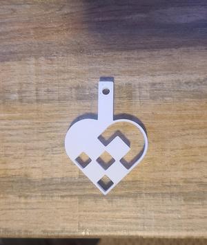 Danish Heart Keychain