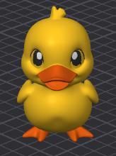 Lucky The Ducky - 3D Animal Cartoon Creature Figure (Pre Painted) MMU/MMS/AMS
