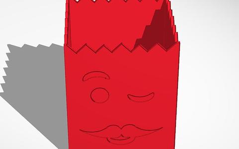 popcorn holder with face