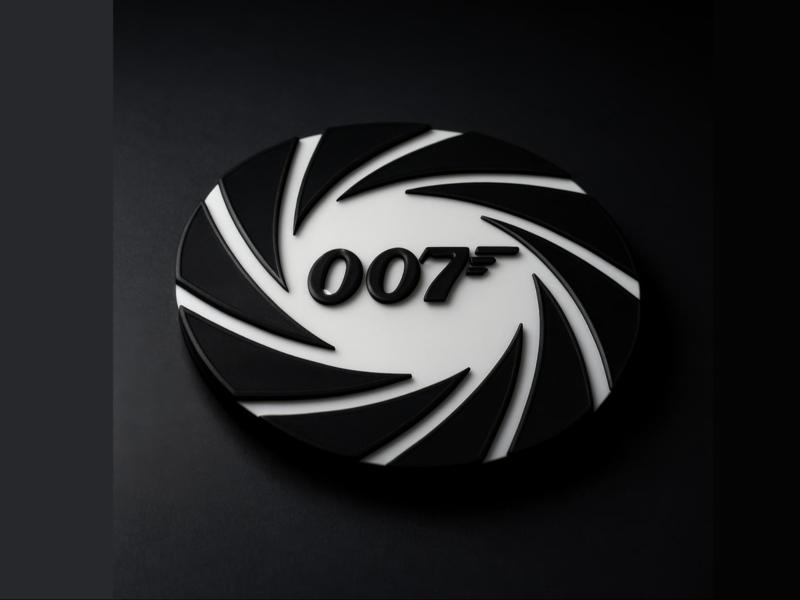 James Bond Coaster 007 ams and no ams 