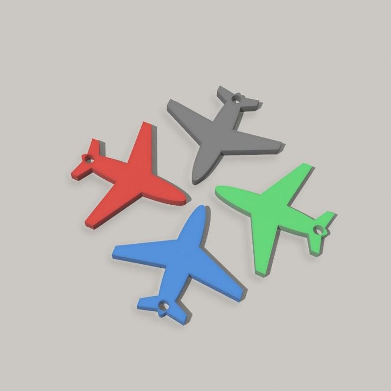 Airplane keychain