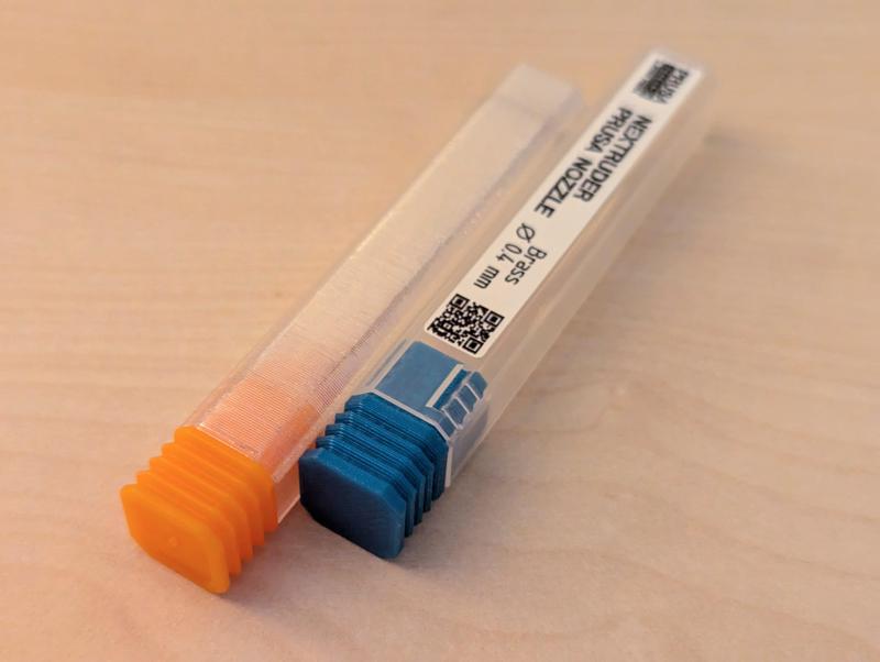 Nextruder nozzle case/container