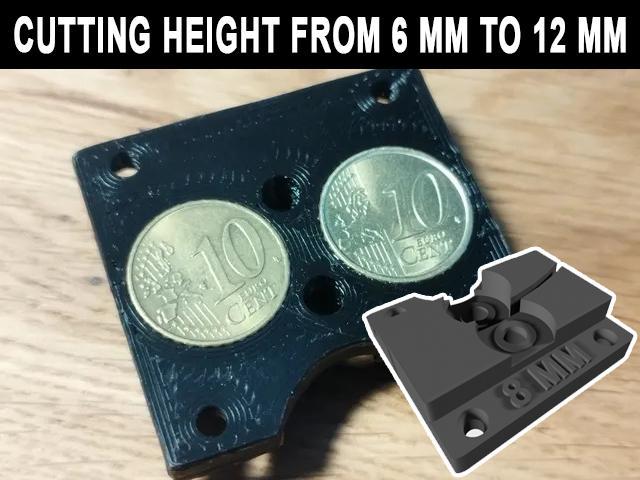 The Recreator 3D  - Community bottle cutter 6mm to 12mm for 10 or 2 cent coins · EURO