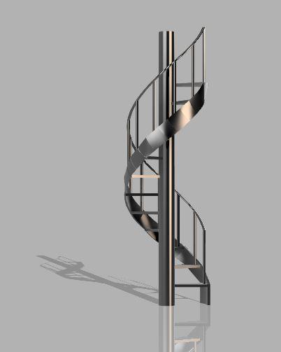 Spiral Staircase Book Nook Scale