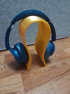 Headphone stand curved