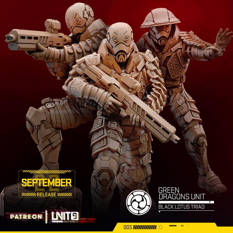 Cyberpunk -Green Dragon unit - Black Lotus Triad