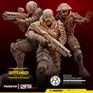 Cyberpunk -Green Dragon unit - Black Lotus Triad