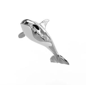 101202 P killer Whale Orca pendant model with enamel