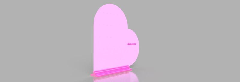 Exhibidor corazón