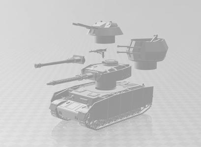 Panzer IV, Wirbelwind, & Kubelblitz for Dust 1947